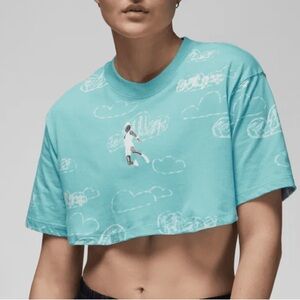 JORDAN WOMEN'S JORDAN ARTIST SERIES CROPPED T-SHIRT L